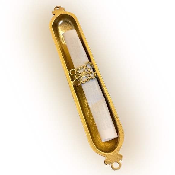 Blue & Gold Mezuzah NWT - Picture 5 of 5